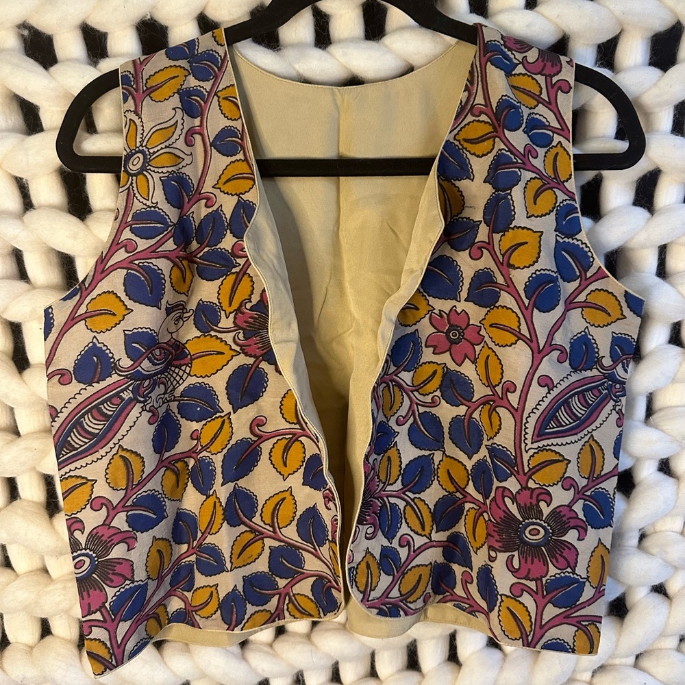 Block Printed Cotton Vest